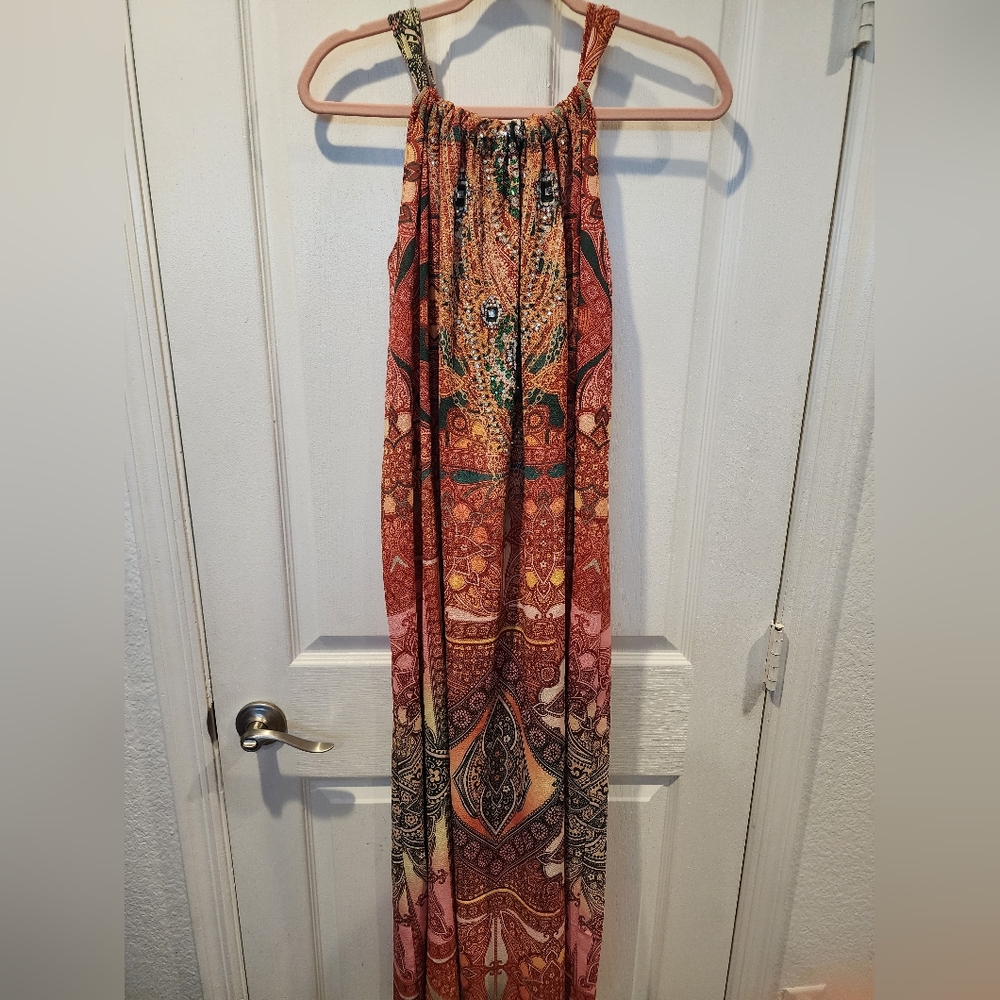 Bohemian Maxi Dress in Multicolor